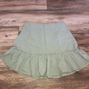 ZAFUL medium high waisted skirt teal.